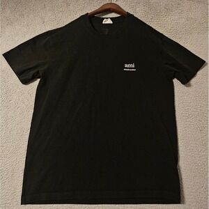 Ami Alexandre Mattiussi Mens Black Logo T-Shirt XXL Portugal Heart Logo Tee